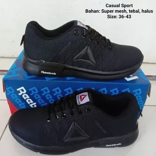 SEPATU SEKOLAH HITAM POLOS REEBOK_771 PRIA WANITA / SEPATU KERJA/ SEPATU FORMAL FULL HITAM POLOS