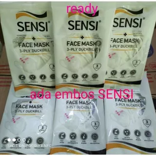 masker SENSI Duckbill Face Mask 3ply Sensi Masker Wajah  Sachsets 3pcs