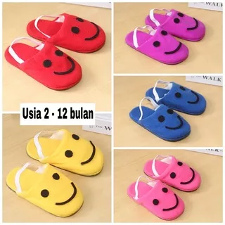 SANDAL ANAK BAYI PREWALKER LAKI LAKI PEREMPUAN BAYI GENDONGAN MERANGKAK ANTISLIP SEPATU SENDAL BAYI COWOK CEWEK MODEL SMILE CUTE MURAH KEREN YQA