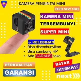 Camera Mini Kamera Pengintai CCTV Mini Kecil Spy Camera Wifi Hidden Camera SQ11 12MP Full HD