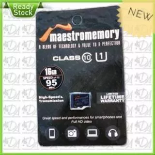 Memory Maestro 16GB Class 10 (Micro SD HC/Vgen/V-Gen/Card/Memori/16 GB