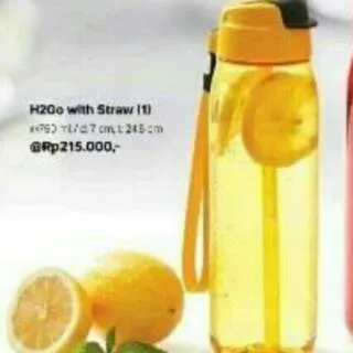 Botol minum H2Go sisa kuning