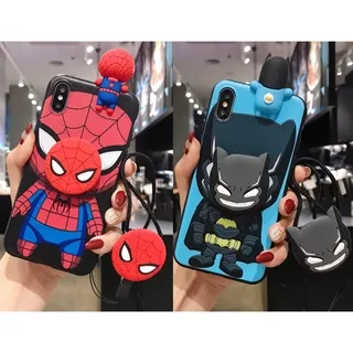 Samsung J2 Pro 2018 J2 Prime Grand Prime G530 J7 Pro J4+ Plus J6 J6+ Plus J8 2018 J5 2015 2016 J7 2015 2016 J7 Prime J7 Core A6 2018 A6+ A7 2018 A9 2018 3D Cute Cartoon Batman Spiderman Case Cover