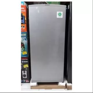 Freezer Sharp FJ-M189N-SS Kulkas 1 Pintu Lemari Es 6 Rak Silver Garansi Resmi FJ-M 189 N-SS