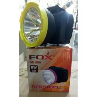 Senter kepala - Headlamp Fox 5 watt white - warm white