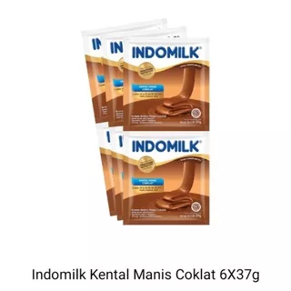 Indomilk 6x37g putih dan coklat sachet expired 2022