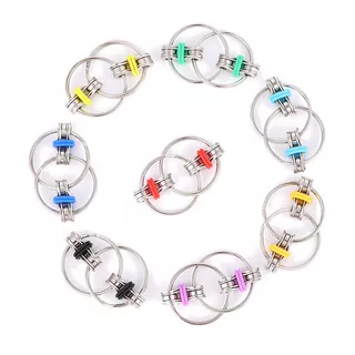 Decompression Chain Fidget Hand Spinner Finger Toys Metal Vent Toy Bike Chain Keychain Key Ring Fidget Boring Antistress Gifts