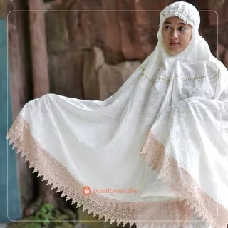 mukena dewasa mukena jumbo mukena setelan mukena katun jepang mukena bordir  mukena putih bordil