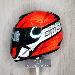 BMC Blade 200 #8 Red Fluo / HELM BMC MURAH / HELM BMC BLADE / HELM FULL FACE MURAH