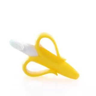 IQ Baby 2 in 1 Banana Silicone Teether & Toothbrush