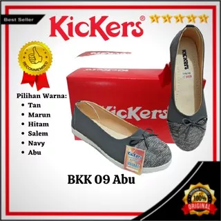 Sepatu Casual Balet Wanita KicKers BKK 09 Abu