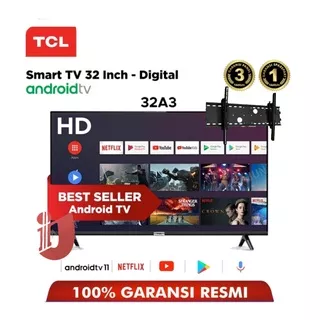 TV LED TCL 32A3 32 Inch Android TV VERSI 11 FREE MINI KEYBOARD