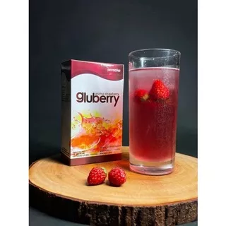 Gluberry Minuman Colagen/ Pansaka Glueberry Collagen Rasa Strawberry 100 gr ORIGINAL/ GLUBERRY MINUMAN COLAGEN HALAL