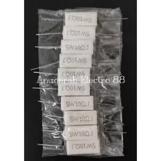 Resistor Kapur 5 W 10R 0.22R 0.33R 1K 100K 100R 0.5R 0.1R 10K 1K5 8K2 220R 0.47R