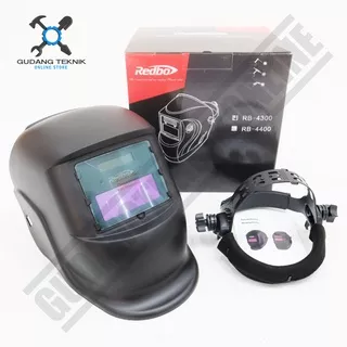 Helm Las Otomatis REDBO RB4300 / Kedok Las Otomatis Auto Darkening - Topeng Las REDBO RB 4300