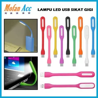 USB LED Lamp / Lampu Sikat Gigi emergency lamps light portable belajar baca laptop powerbank #EA022