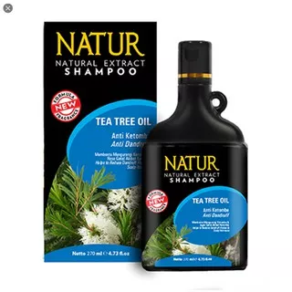 NATUR SHAMPOO TEA TREE OIL 270ML/ SHAMPOO TEA TREE/ TERMURAH/ ORIGINAL