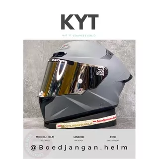 KYT HELM TT COURSE GORILLA GREY DOFF - FULL FACE - KYT TTC