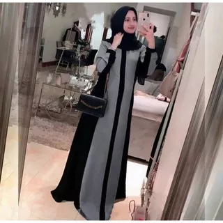 Baju muslimah TURKEY SAMIRA dress model abaya ukuran L|XL SNnabillahfashion/Gamis wanita terbaru 2022