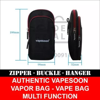 Authentic Vapesoon Vapor Bag Vape Bag Tas Vaporizer Vaping Portable Premium Denim Canvas Vapebag