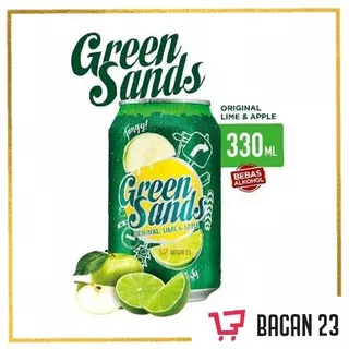 Green Sands Original Lime Apple (330ml) / Minuman Kaleng / Bacan 23 - Bacan23