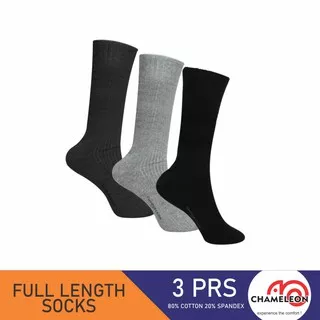 Chameleon Full Length Socks 3 prs pack/SCHS06F3CR