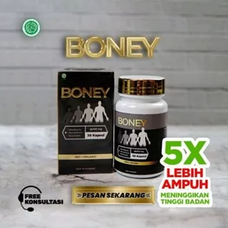 OBAT BONEY KAPSUL PENINGGI BADAN/ PENINGGI HERBAL BPOM 100% ASLI ORIGINAL/ ISI 30 CAPSULES SEGEL