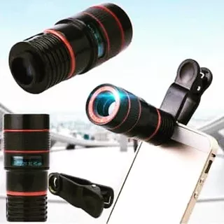 Mobile phone telescope zoom 8x lensa kamera teropong jepit for digital camera  mobile phone