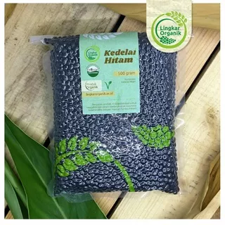 Kacang Kedelai Hitam Lokal Organik 500gr - Organic Black Soybean/Non GMO/Tempe/Kecap