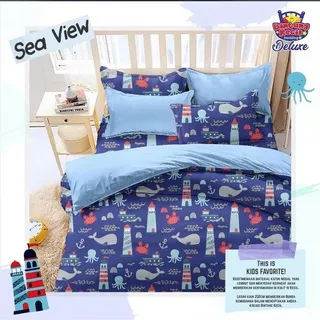 SPREI HOME MADE Motif Karakter /Sprei motif anak/Tidur nyenyak/Grosir sprei Anak Lakilaki / Sprei Karakter Anak Laki Laki / Sprei Motif Ikan Laut