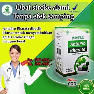 Obat Stroke Herbal Paling Ampuh Antapro Bharata 100% Produk Original - Obat Stroke Ringan & Berat