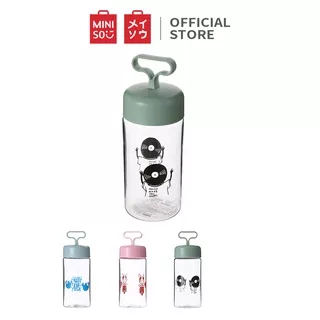 MINISO Botol Minum Tumbler Tumblr Tempat Air Minum 440ml Water Bottle Seri Hutan Tali Jinjing  Simple Wadah Penyimpanan Dewasa Anak Perempuan Laki Sekolah Travel Sport Olahraga Kasual Plastik Transparan Lucu Karakter Motif Premium Portable Ringan Simple