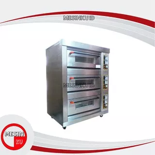 Gas Oven Guataka 3 Deck 6 Tray Premium Oven Gas Roti Otomatis 3 Susun Free Ongkir