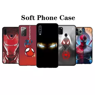 iPhone 13 Pro Max Mini 8 7 6S 6 Plus 8+ 7+ 5 5S SE Casing Phone LZ70 Marvel Iron Man Spider Man Soft Case Cover