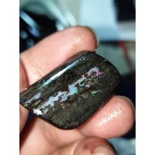 bahan batu kalimaya black opal sempur jumbo asli baten