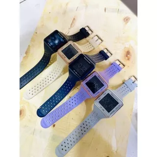 Jam Tangan Haryxson Original Segi Model Strap Bintik Rubber / Jam Tangan Digital / Jam Tangan Pria / Jam Tangan Wanita / Jam Tangan Anti Air