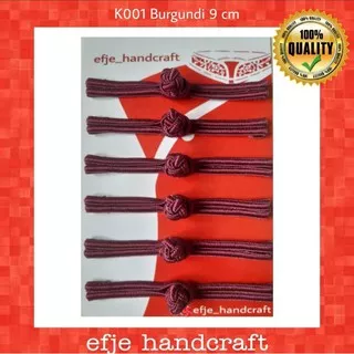 Kancing Cheongsam/ Shanghai EFJE K001- Burgundy( warna anggur)