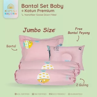 PROMO PAKET SET BANTAL GULING BABY BAYI PLUS SARUNG BANTAL GULING KATUN LOKAL OREMIUM FREE BANTAL PEYANG