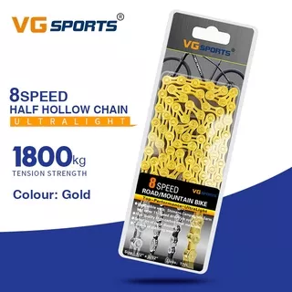 VG Sports Rantai Sepeda Bicycle Chain 8 Speed Mountain Bike - Gold