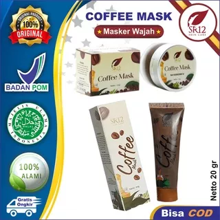 Coffee Mask SR12 | Masker Wajah SR12 Skincare | Masker Kopi | Perawatan Wajah | Pembersih Wajah SR12