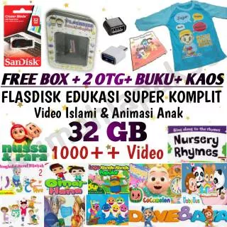 [COD] TERMURAH Flashdisk Video Edukasi Super Komplit 32Gb | 1000++ Video Islami dan Animasi Anak