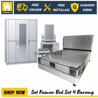 Set Kamar Furniture 160x200 Divan Kasur Lemari Meja Rias Paket Seserahan Termurah Bandung