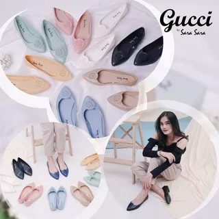 Sepatu balet karet wanita SARA SARA Type GUCCI Sepatu kerja wanita kekinian 2021