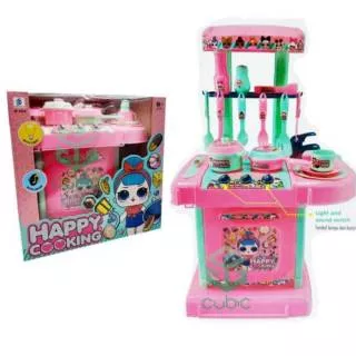 MAINAN KITCHEN SET LOL/FROZEN/HELLO KITTY ALAT MASAK MASAKAN