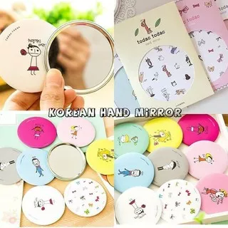 Cermin Mini Make Up Kaca Rias Korean Hand Mirror Souvenir Cermin Rias