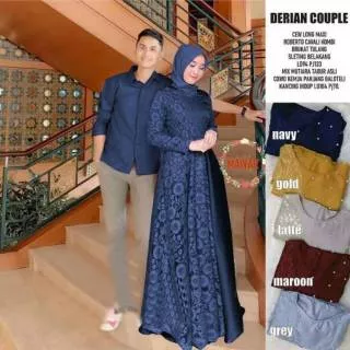 YOLANDA DRESS (READY SIAP KIRIM) / DERIAN COUPLE / BAWAH LEBAR MAYUNG/BISA SERAGAM /GAMIS SIZE JUMBO