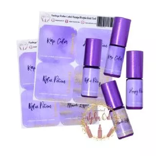 Feelings Essential Oil Roller Label Recipe Purple Gold 5ml