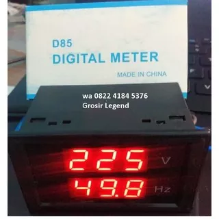 Digital AC Voltmeter 220V Frequency Volt HZ meter display warna merah