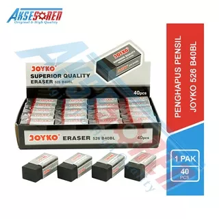 PENGHAPUS PENSIL JOYKO [526 B40P/B40BL/1 PACK] / STIP 2B ERASER PENCIL 1 BOX / PENGAPUS 1 PAK