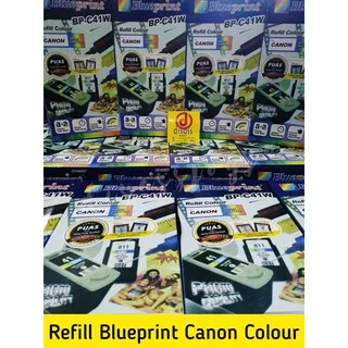 REFILL BLUEPRINT CANON COLOUR BP-C41W TINTA SUNTIK WARNA - DISASS JOGJA